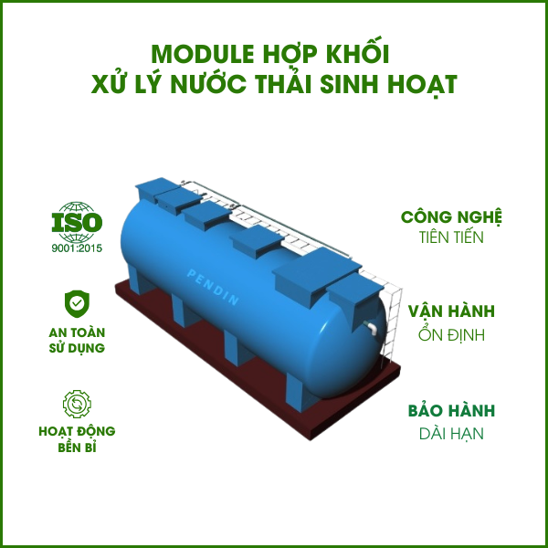 Thiết bị composite xử lý nước dạng module hợp khối (MTR026)